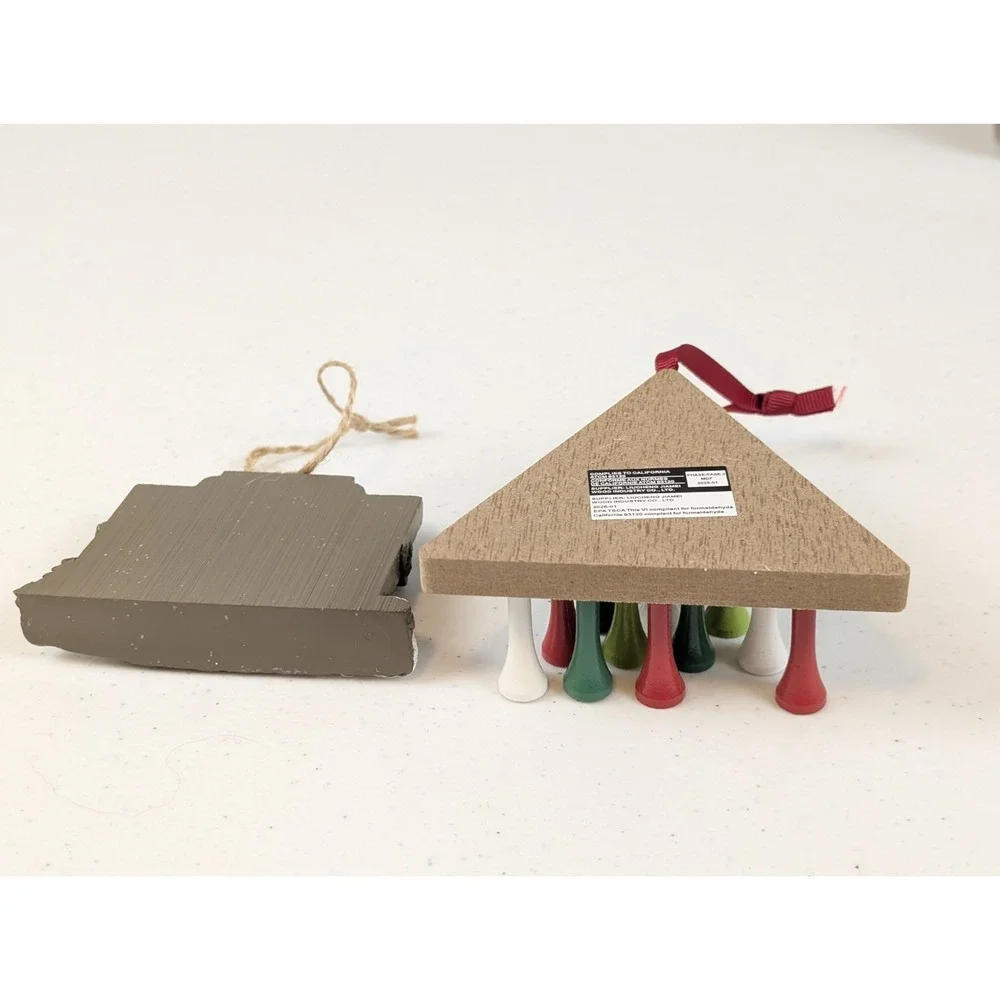 Cracker Barrel Ornament Set Peg Game + 2025 Old Country Store Porch Christmas